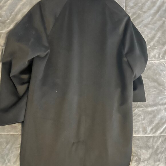 Lora Piana Overcoat 40R/40S Dillard's wool black men's coat - Picture 2 of 6